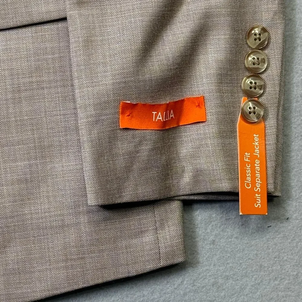Tallia Men's Classic-Fit Suit Separate Jacket Tan 38S $360